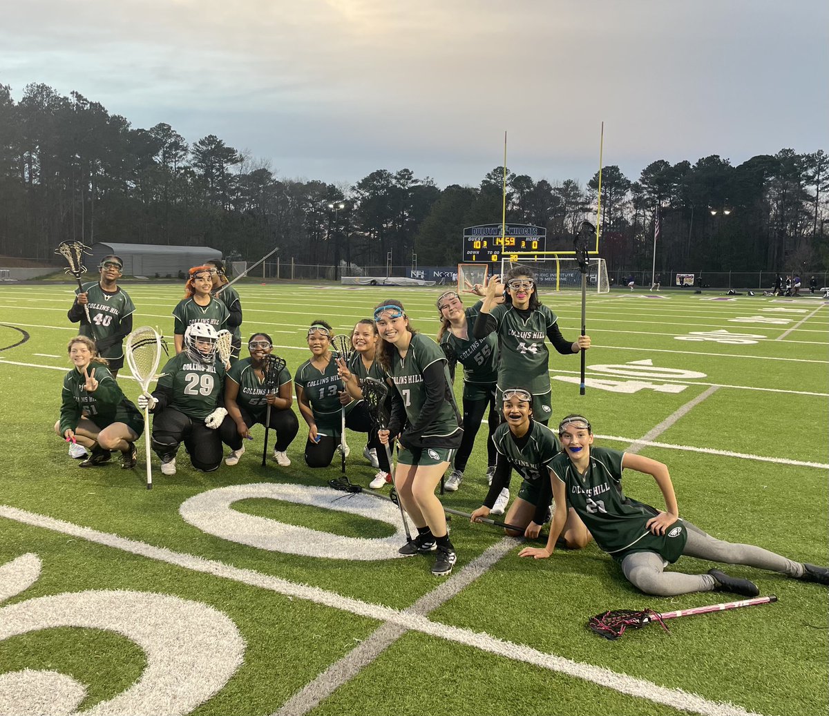 CHHSGirlsLAX's tweet photo. After a convincing JV victory, the @chhsgirlslax Varsity went down 0-3 early to a quick and confident Duluth team. Both Defense and Attack then committed to changing the direction of the game. First, the defensive communication of Gabby Pass gave notice to Duluth attackers. Soon https://t.co/uCh5ezi1mE
