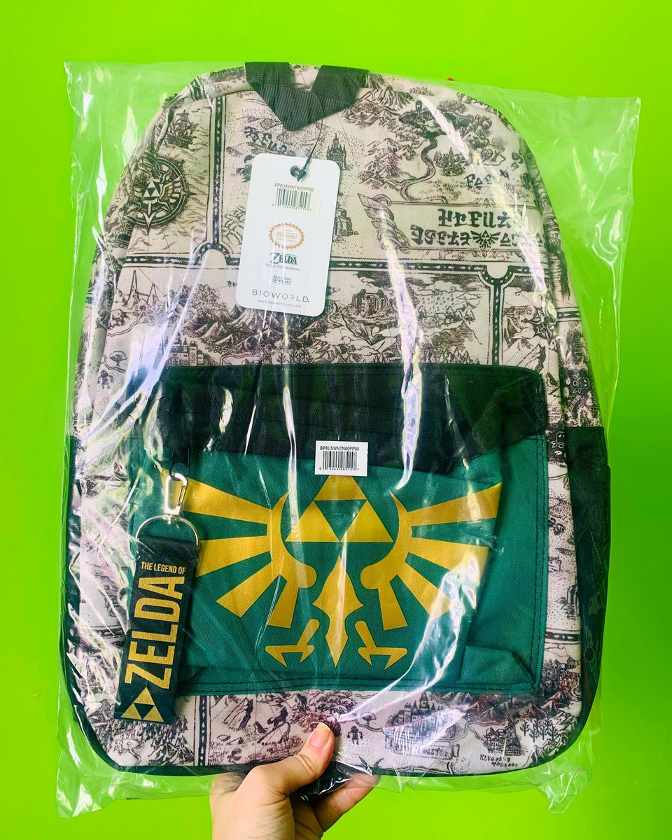 Linksliltri4ce's tweet photo. 2020 BioWorld Backpack
Even though I tend to use #backpacks more than purses, I still have far too many backpacks than any one person needs. π
This bag is from #BioWorld. The main part of the bag features the stylized #MapOfHyrule from #TwilightPrincess. https://t.co/EATq8Bbbxn
