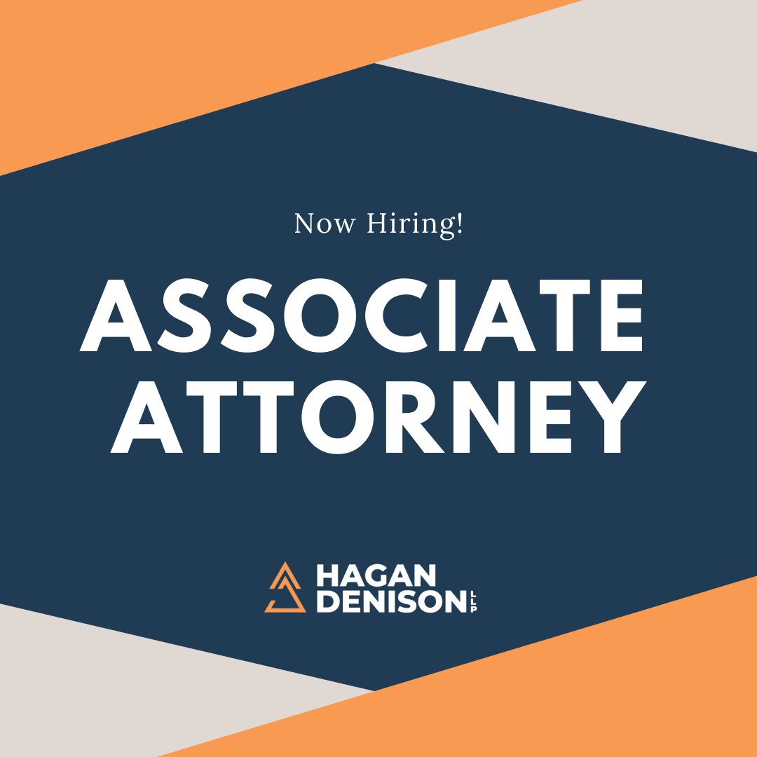DW_LLP_LAW's tweet photo. 📢 We're expanding! We are looking to bring on an Associate Attorney to the dynamic Hagan Denison team. The position is open to all levels of experience, though familiarity with litigation is preferred. If interested, apply here https://t.co/1eoRWUdb8h.
#AssociateAttorney https://t.co/b8ohALxpiE