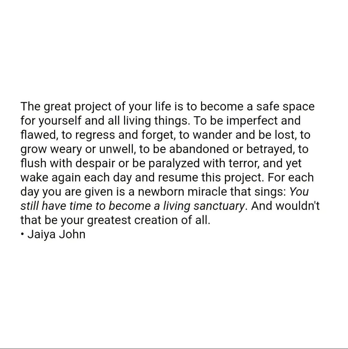 staceyJ___'s tweet photo. “You still have time to become a living sanctuary.” ✨ https://t.co/P16BjUDwio