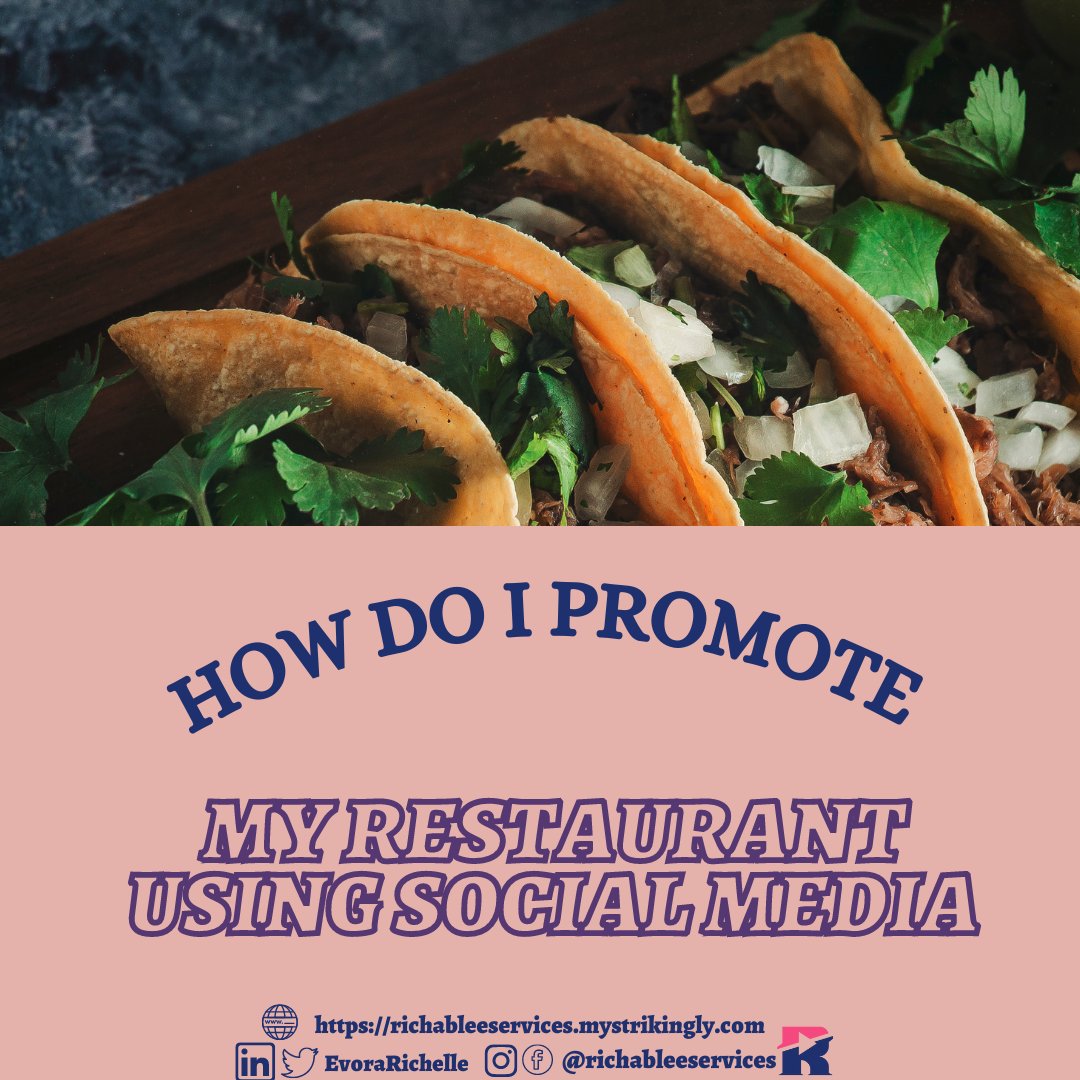 EvoraRichelle's tweet photo. Restaurants use social media to connect with patrons in fun, useful, and creative ways. 🏆🎯
Find out more!
https://t.co/bzdqDaYehP       

#restaurantmarketing
#SMMforrestaurantbusiness
#RichAblePh
#creativeways
#sharelikecomment
#instagram
#facebook https://t.co/XqaoUlp1OU