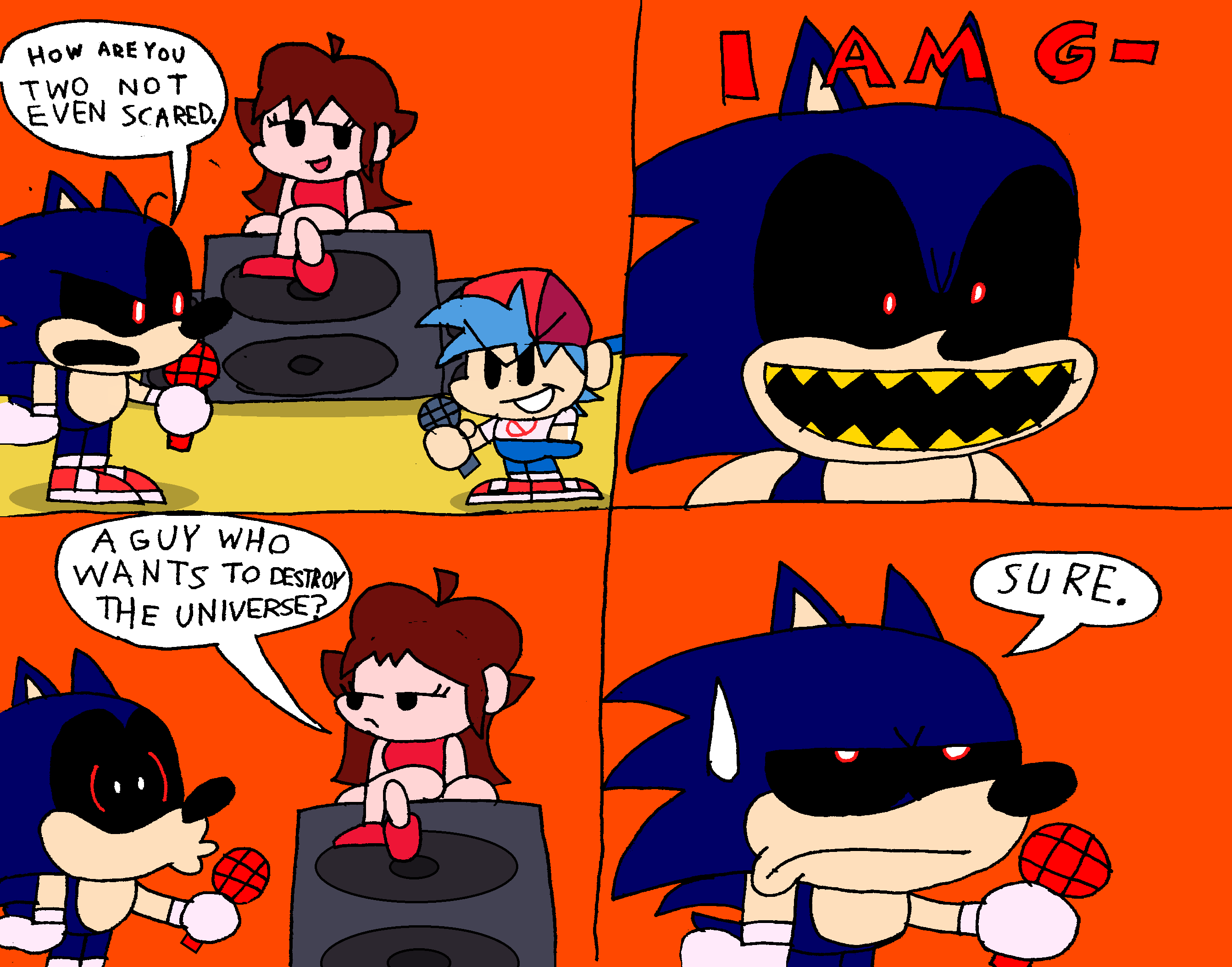 VS Sonic.EXE But you are Sunky.MPEG - Comic Studio