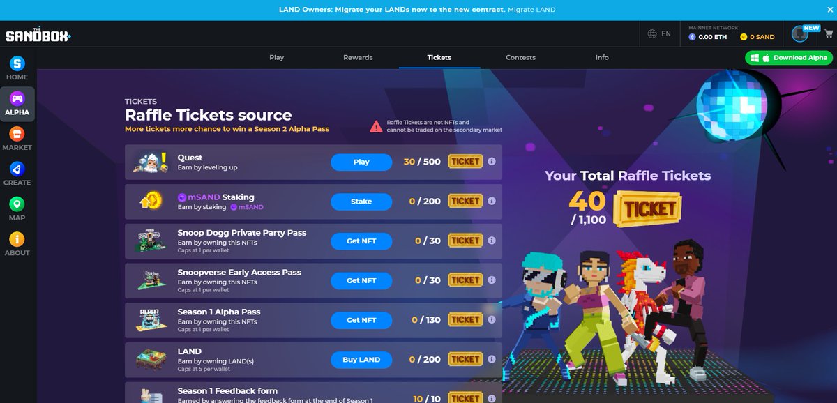 jorgelopezzu's tweet photo. @TheSandboxGame I just participated in the daily #SandboxAlphaS2Contest for a chance to earn up to 1,000 $SAND! Starting March 9 -  Show your Raffle Tickets. Check out my screenshot below! 👇 #SandboxAlphaS2 https://t.co/IviOOGkYVJ