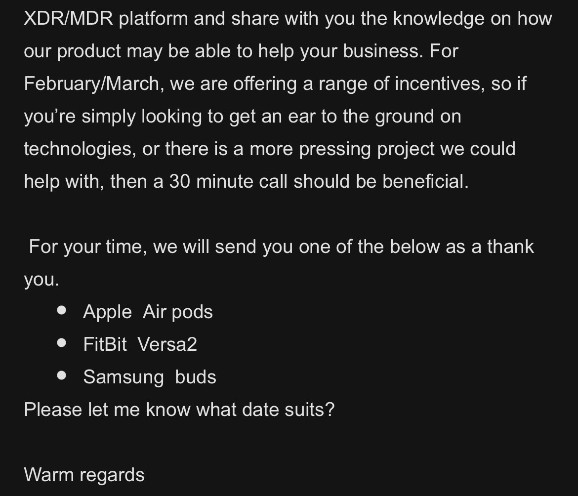 Meeting request mail by a Vendor 🙄