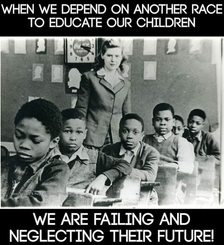 New_Afrikan_'s tweet photo. “Only a fool would let his enemy teach his children.”–Malcolm X

#integrationfailed https://t.co/4IyT7jegrn
