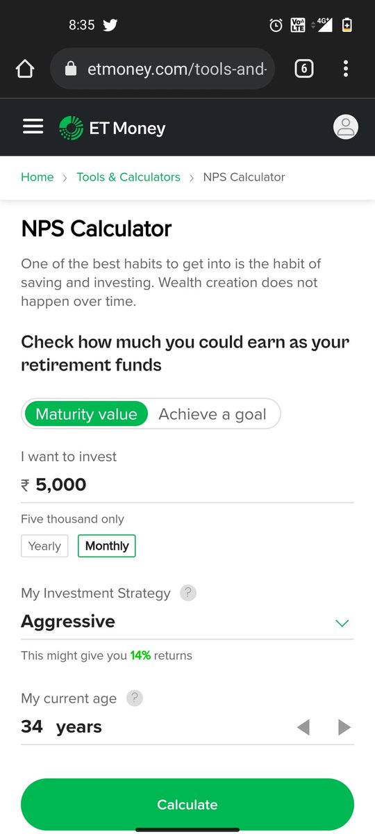 bagtharia1212's tweet photo. @anantladha25 @PaytmMoney @SridharVarun @Zedaculous I have invested 30000 to nsp, and i think it's good option for tax saving and investing too. But i need your opinion on this. Mota bhai please share your thoughts. I have added NPS calculator, please check and advise me https://t.co/SmJZ6z40M6