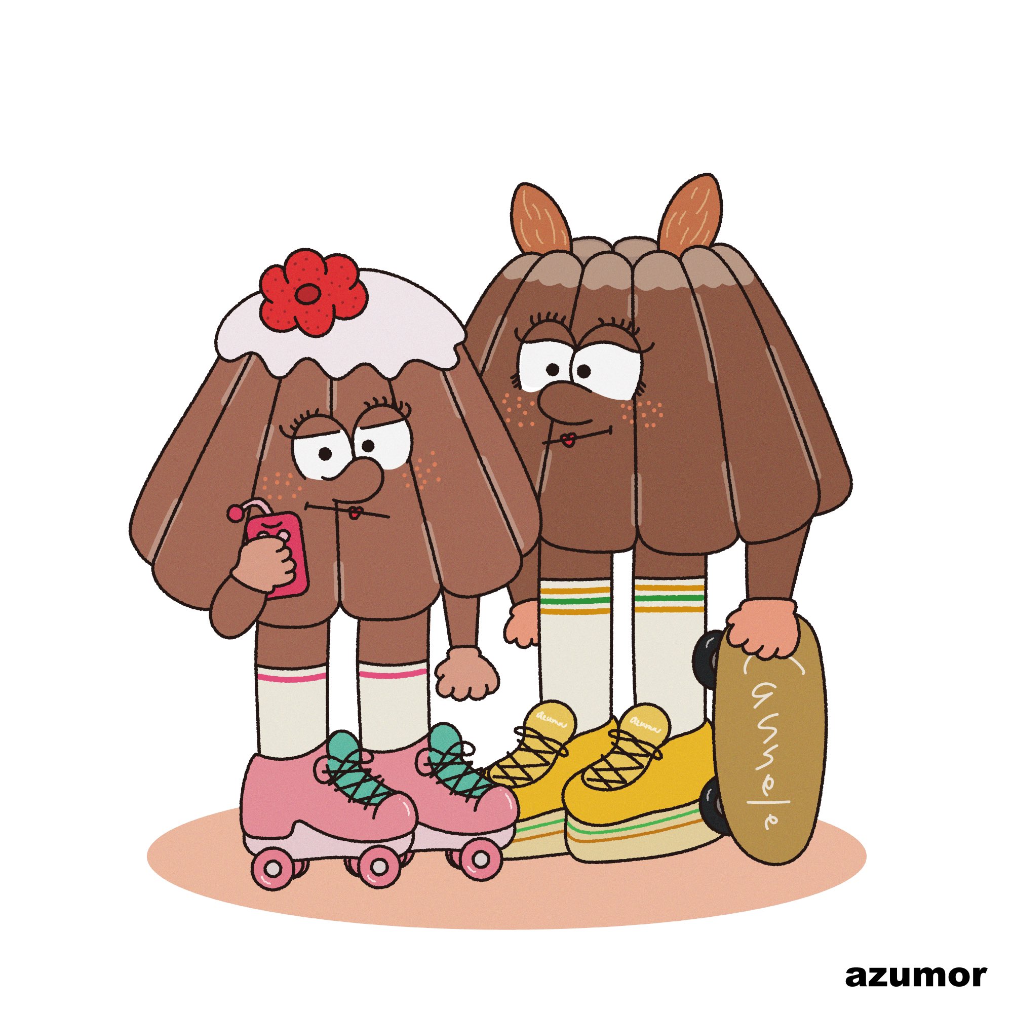 Azumor キャピキャピカヌレ イラスト 絵描きさんと繋がりたい カヌレ お菓子 スイーツ キャラクター ケーキ カラフル T Co Rh62nvhyzn Twitter
