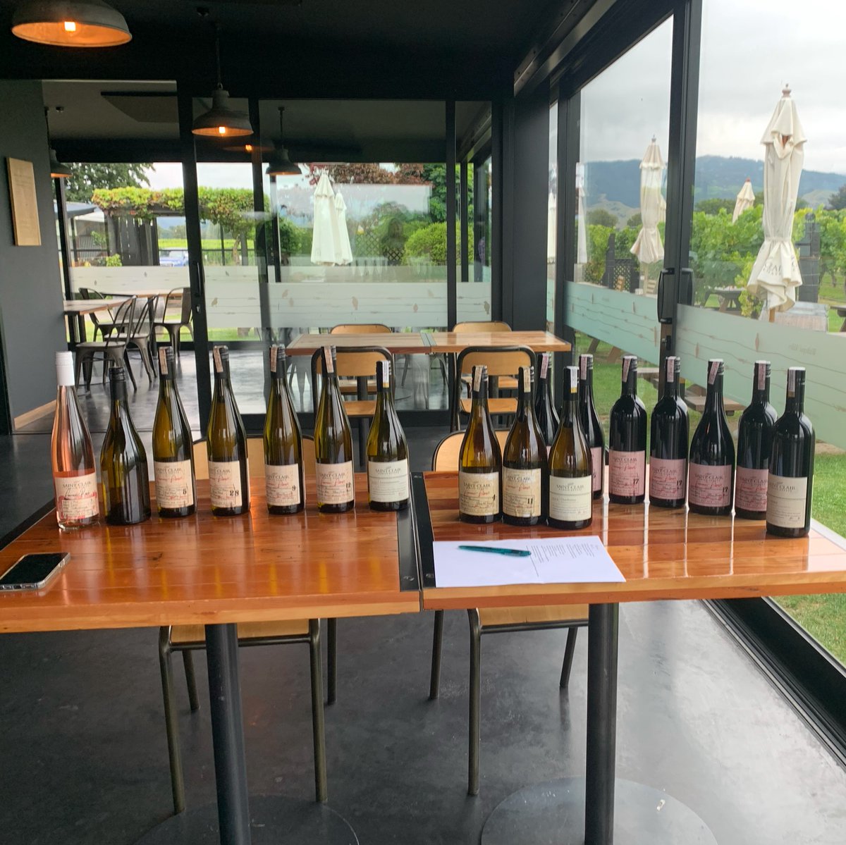 saintclairwine's tweet photo. Autumn 🍂 brings vintage 🍇 but it also means a new menu for the Vineyard Kitchen 🍽 Our VK team and some winery crew got together to taste the new menu and match some wines to it this week... what a job 🥂 #saintclairwine #nzwine https://t.co/JL2KQosaPq