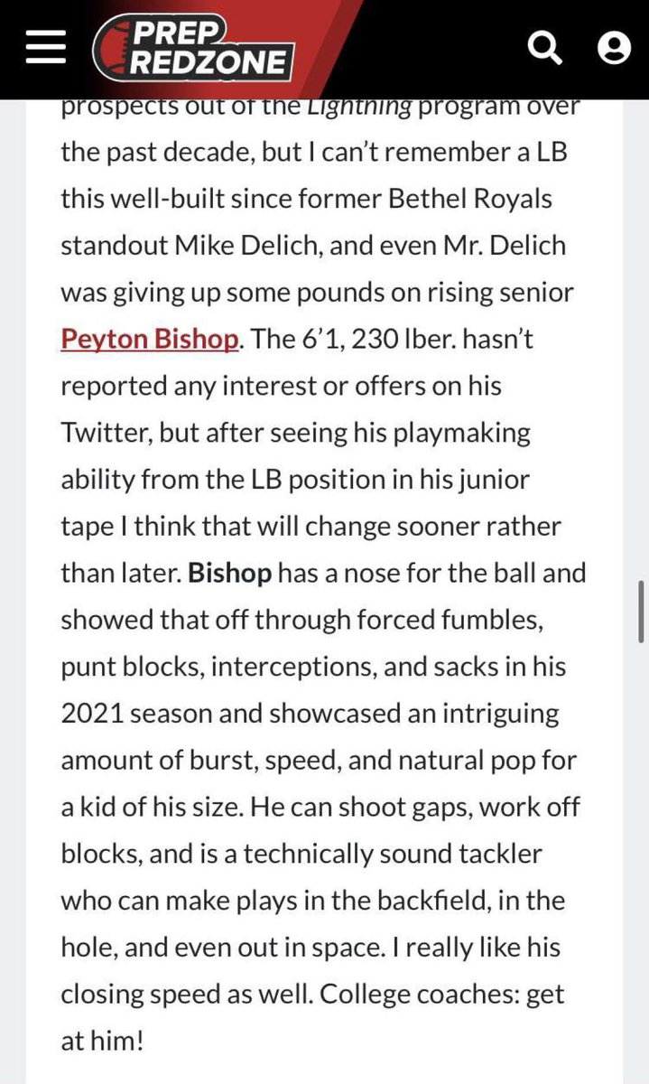 Blessed to receive the ranking &amp; article! <a href="/PrepRedzone/">Prep Redzone 🏈</a> <a href="/EV_Football/">Eastview Football</a> <a href="/brijerzak/">Brian Jerzak</a> <a href="/OJW_Scouting/">PrepRedzone Oliver</a> <a href="/JoeS_Rossi/">Joe Rossi</a> <a href="/Shakes_GopherFB/">John Schaekel</a> <a href="/Marcus_DPP/">Marcus Hendrickson</a> @MArmstrong_UST @kuchinski8 <a href="/CoachStegerUMD/">John Steger</a> <a href="/JasonBalts/">Jason Balts</a> <a href="/JimGlogowski/">Coach Glo</a> <a href="/Bailey_B_B/">Coach Bailey Berg</a> <a href="/CoachLJ38/">Carlton Littlejohn</a>