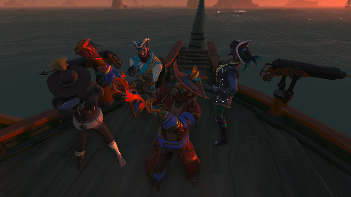 BlackeyeThe2nd's tweet photo. And with tonight's matches finished, that brings an end to my time in Arena. My friends and I had a blast tonight, and I even got @Sienna_Sunrise in for her first, last, and ONLY 2 Galley victories! So long, Arena!
#BeMorePirate #GoodbyeArena https://t.co/PfEsEU4mQ1