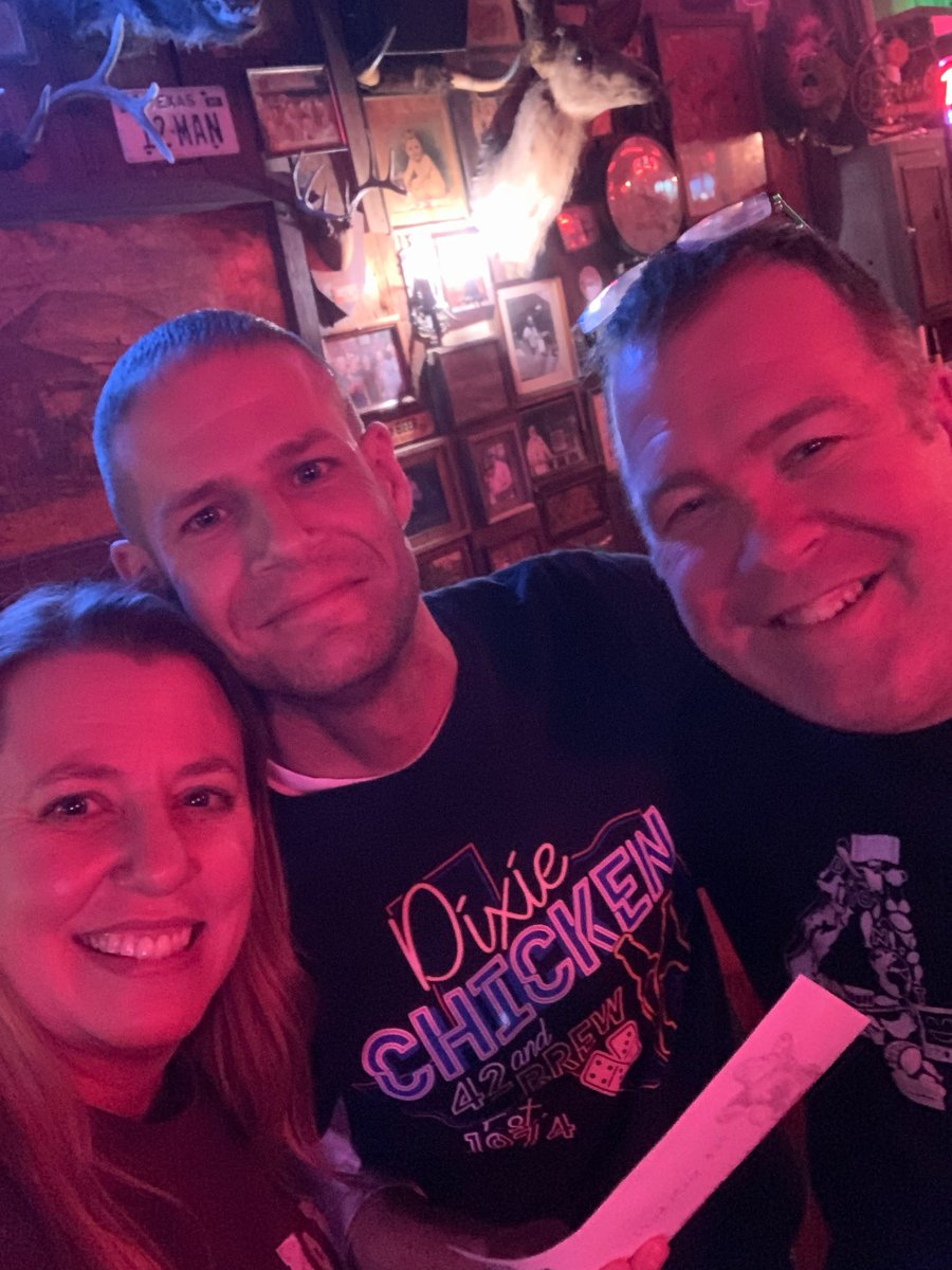 Austin42club's tweet photo. Congrats to Austin 42 club member &amp; reigning state 42 champ Jody on winning the @thedixiechicken monthly 42 tourney last night! Thank you to @ScherbelLes &amp; @odieloves42 from @N42PA for hosting! @AggieNetwork @WCAMC @richardallenhay @TexasMonthly https://t.co/0jQ2E2878Z
