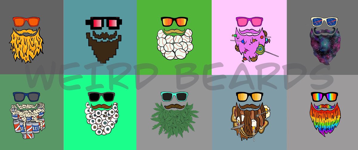 Tsmithartnft's tweet photo. Who wants to dabble with WEIRD BEARDs 
#NFTCommunity #art #weirdbeard https://t.co/f79vS7zbRK