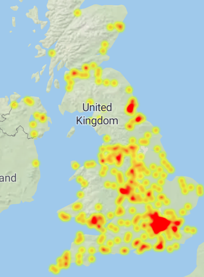 Vizique's tweet photo. #eedown #ee #eeoutage #eenetwork
Its a bit of a big problem .... https://t.co/ZWpdQS8YO3