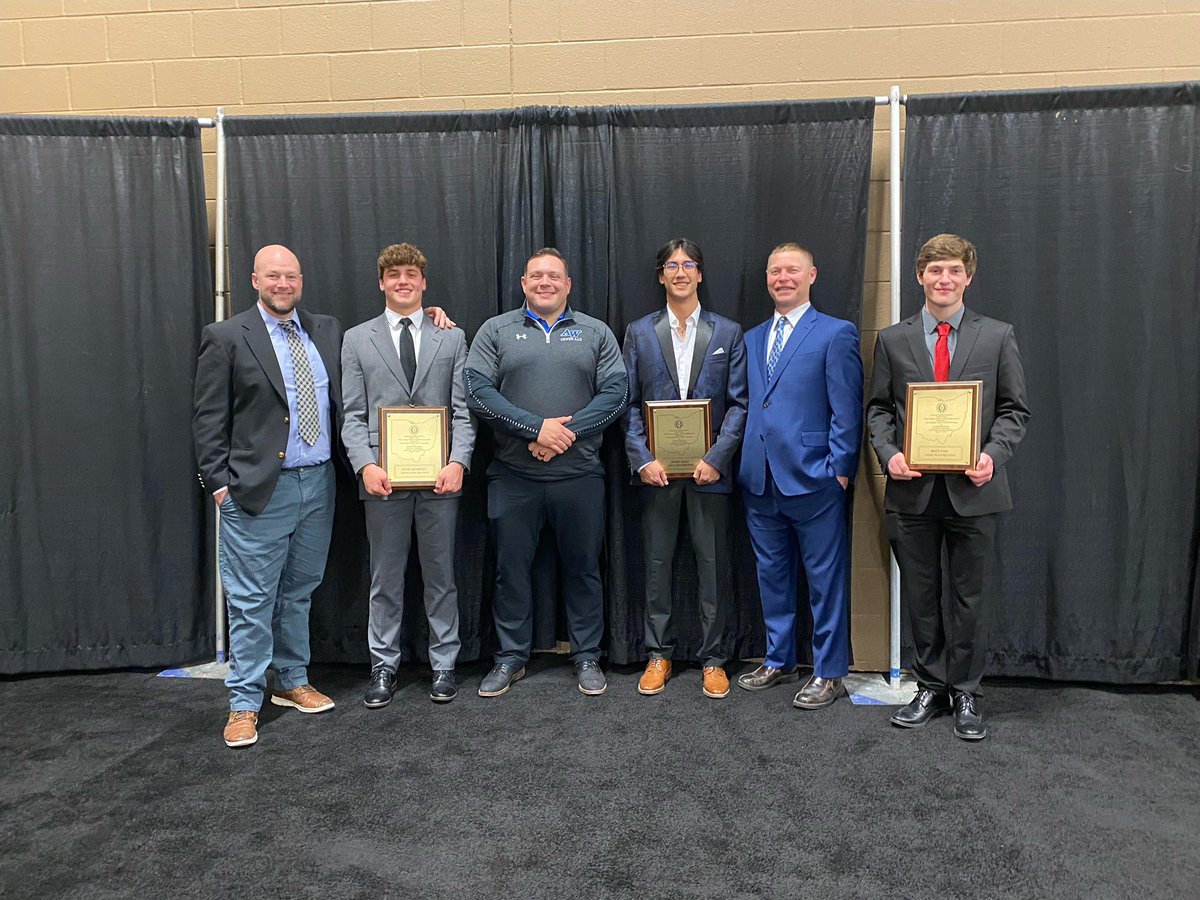 Congrats <a href="/JeffreyMold/">Jeffrey Mold II</a> <a href="/KahlBryce/">Bryce Kahl</a> and <a href="/ChaseSaneholtz/">Chase Saneholtz</a> on being honored as scholar athletes at the National Football Foundation Banquet