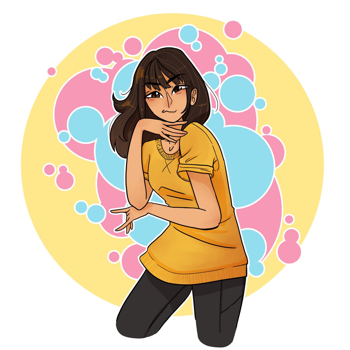 KindyArt's tweet photo. I wanted to do #mARTch2022 but and train myself to draw regularly and all ive done is draw Day 1: Self Portrait.
#mARTch #SelfPortrait #kindyart https://t.co/hX9wqZTYEc