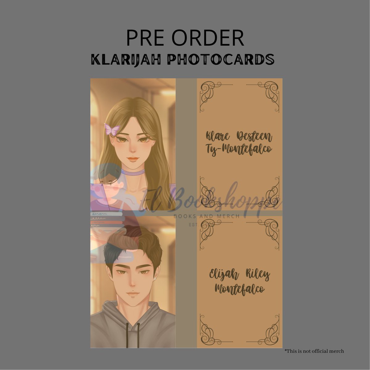 el_bookshopee's tweet photo. KLARIJAH PHOTOCARDS PRE ORDER

Pre Order Period:March 11-13 2022
Date of Payment: March 11-13 2022

PLAIN ₱50.00 each Photocards
WITH BACKGROUND ₱75.00 each Photocards 

MOP: GCASH
MOD: Your choice except sco

GCASH NUMBER: 09951423055 MELONA F. https://t.co/pfqL45wZuw
