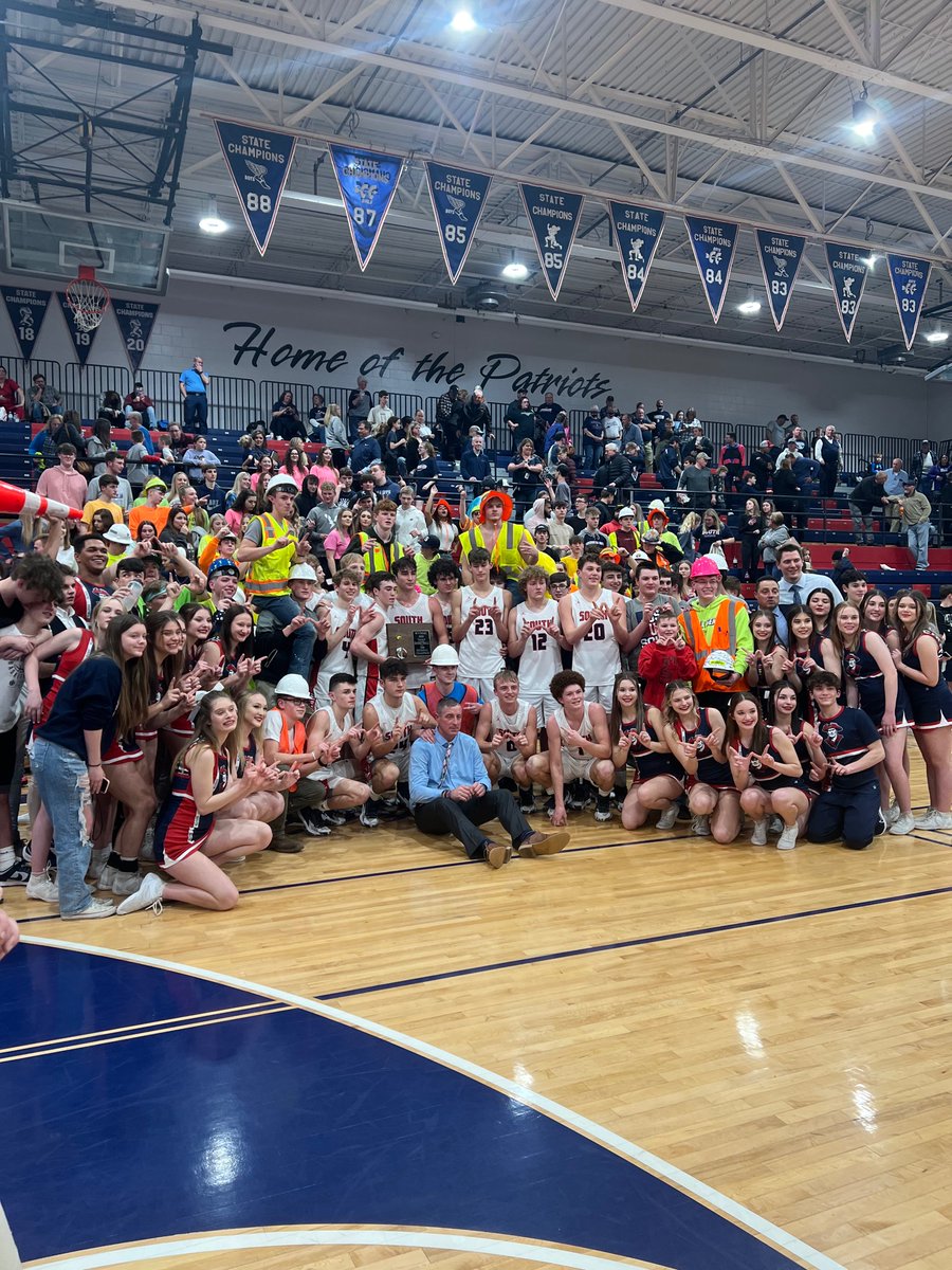 CheerPSHS's tweet photo. Patriot Boys are headed to State! Time to Paint the Capital City NAVY BLUE and WHITE!
Best students!
Best team!
Best coach!
Best community!
#MusketsUp
#GDTBAP
#notdoneyet https://t.co/AsWkkNGVWI