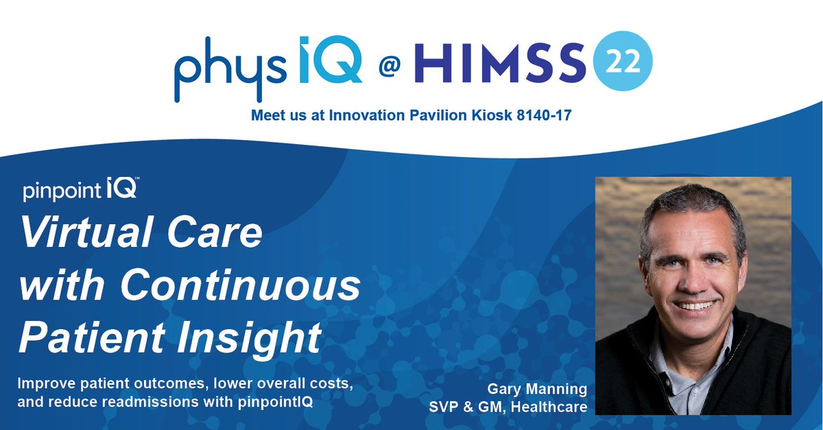 Thank you to new and current customers, partners, and friends who visited physIQ at ViVE22...we look forward to seeing you at HIMSS22 next week in Orlando!