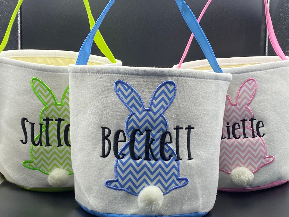 JustKrisCreates's tweet photo. Excited to share this item from my #etsy shop: Easter Basket Easter Bunny, Bunny Basket Personalized Easter Basket https://t.co/KwPbKnM2tb https://t.co/w5DEazuFxP