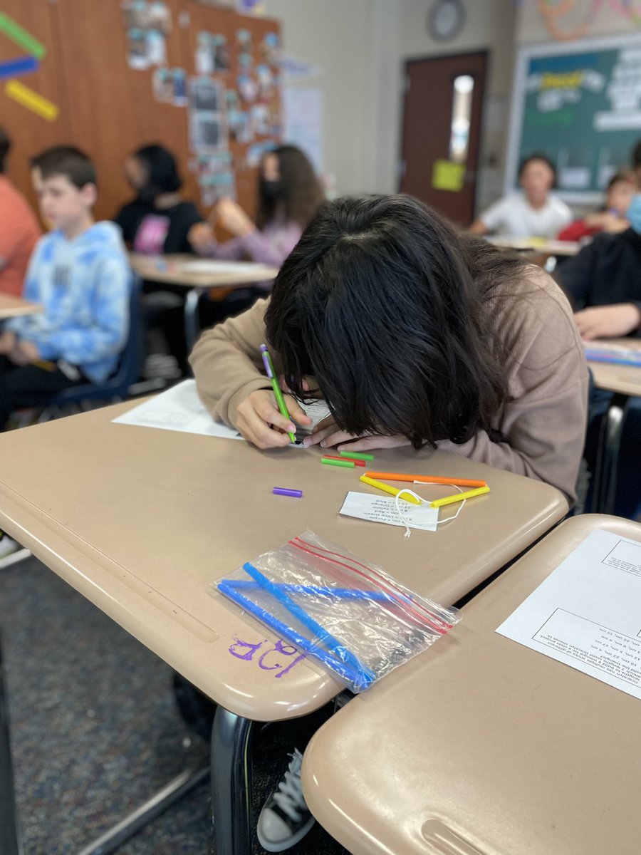 DISDSTEAM's tweet photo. Shout out to Mr. Lujan-BMS. Today, sixth-grade STEAM mathematics students engaged in a hands-on learning experience as they discovered the triangular theorem. S#steamisbeautiful #disdsteam #STEAMEducaiton #STEAMMath #STEAMscience 🧮🐊⭐️🌗 https://t.co/adL7MDEKez
