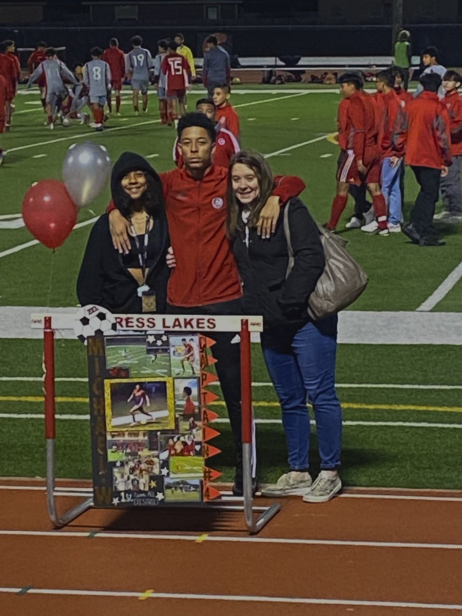 Favorite player and friend! Always love watching you play! Glad I got to watch my best friend do his thing on senior night! Love you!!! #lakessoccer <a href="/Lakes_Soccer/">Cy Lakes Soccer</a>