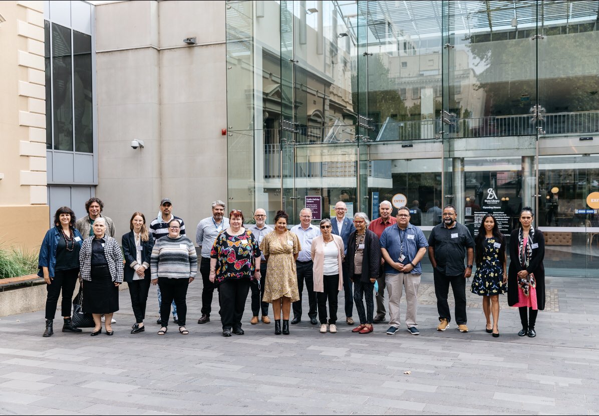 Very proud to be a part of the inaugural Aboriginal Reference Group meeting, supporting <a href="/StateRecordsSA/">State Records of SA</a> and <a href="/SLSA/">State Library of South Australia</a> improve consultation and access to records for Aboriginal people (Photographer Sia Duff)