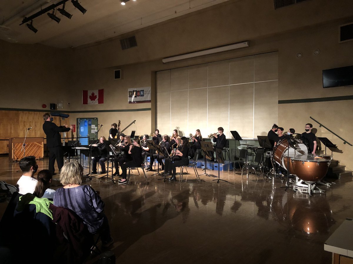 mrsharpess's tweet photo. @PittSecondary Concert Band with their first in person concert in a very long time! Great to see and hear these kids perform! #SD42 https://t.co/sKUahRgP9n