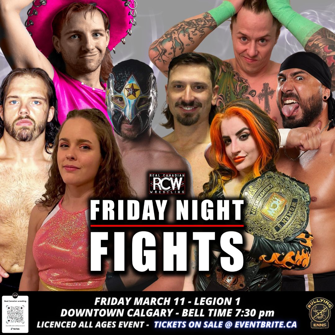 rcw_wrestle's tweet photo. Huge 8 person tag match signed for this Friday Night. 
Team MRB: @GodsGiftMRB,@heyosteven,@osReveRso, @SagerZoe vs
Team Singh: @TrueRajSingh, @dewey_robson, Jack pride, @lawIessava 
Make sure to be at the Legion #1 this friday for what will be the most wild tag match in RCW. https://t.co/ukvULH2ap9