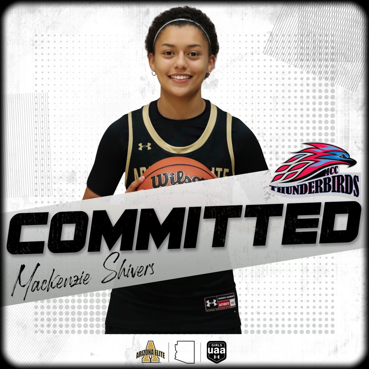 azelitebball's tweet photo. 🌟Congratulations to Mackenzie Shivers (Mesa HS - 2022) on her commitment to Mesa CC 🌟

@MackenzieShive2 | @PBRhoops 
@tbirdswbb | @UANextGHoops 

#ArizonaElite X #GUAA https://t.co/QYMzL3mSGK