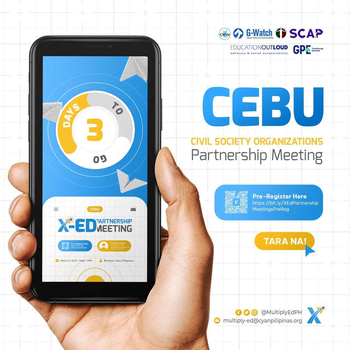 MultiplyEdPH's tweet photo. TULO KA ADLAW NALANG UNA ANG #XEdCebu CSOs PARTNERSHIP MEETING! βοΈ
X-Ed PH is further extending its reach to potential partner organizations and institutions to be one with us in multiplying accountability. https://t.co/EKSWsMrfzg