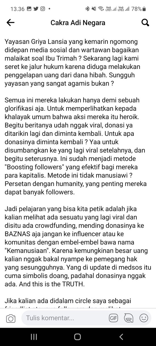 varshasalsaa's tweet photo. @XIXdgmbkXIX Nitip status di fb sebelum di tangguhkan akun nya wkwkw https://t.co/VqfBJ0STsR