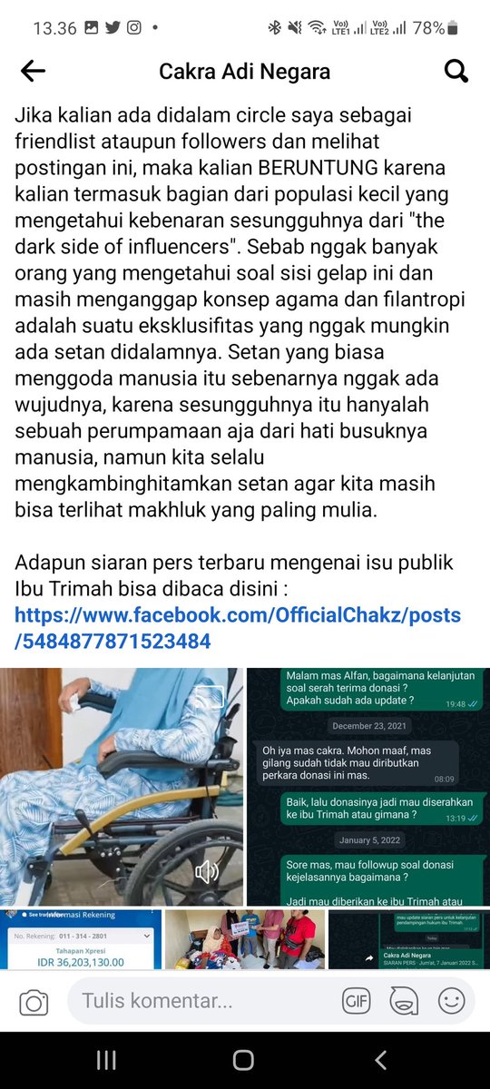 varshasalsaa's tweet photo. @XIXdgmbkXIX Nitip status di fb sebelum di tangguhkan akun nya wkwkw https://t.co/VqfBJ0STsR