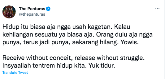 thepanturas's tweet photo. album baru Tulus = ilmu ikhlas. https://t.co/kJYQ7aJ7kv