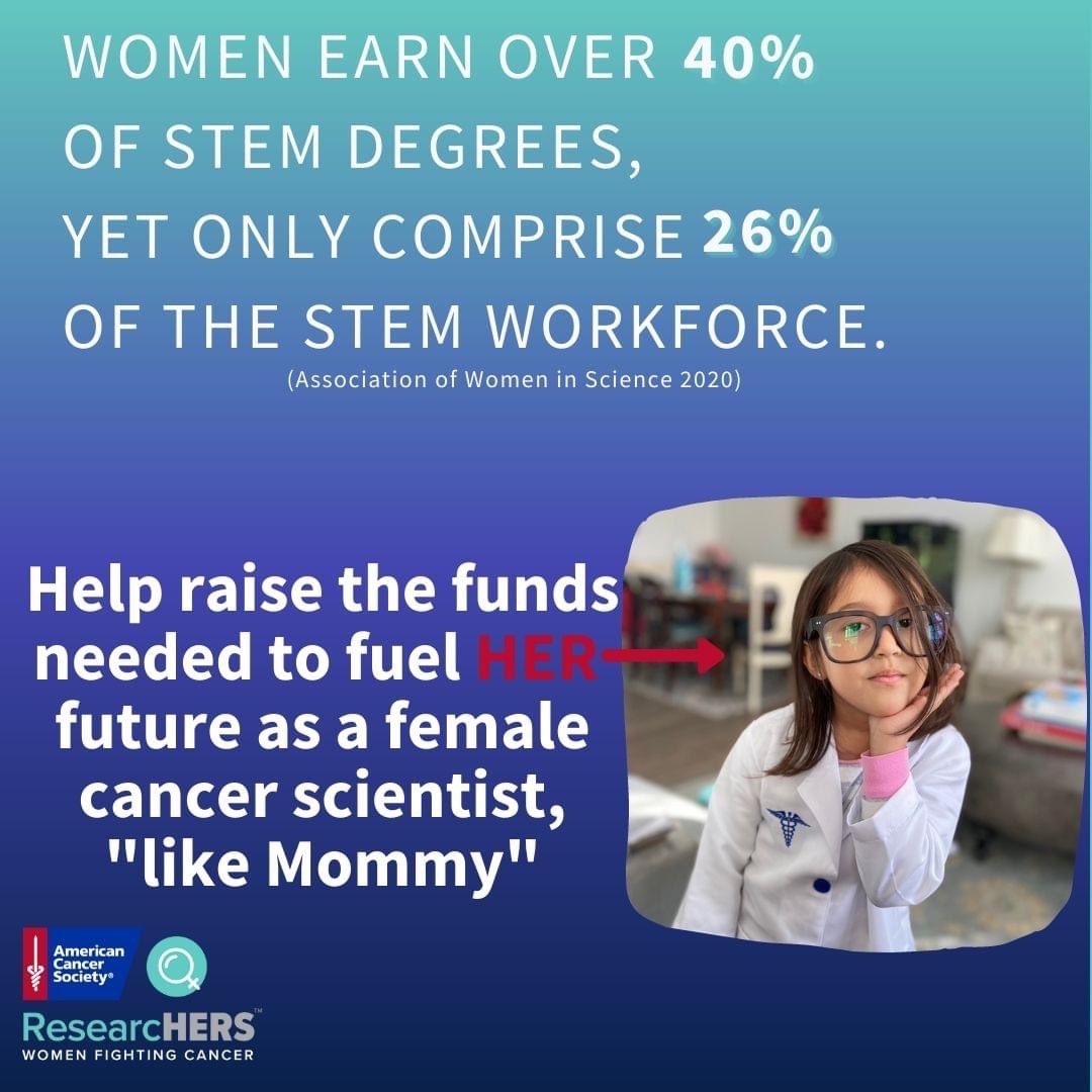 As co-chair for the ACS 2022 ResearcHERS campaign, help me "Pass the Passion" to the next generation of women who want to pursue a career in cancer research.  #WomeninSTEM  Please join me in donating here: main.acsevents.org/goto/analisadi…