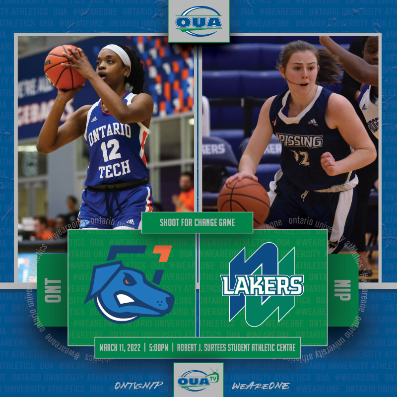 OUAsport's tweet photo. This weekend marks the inaugural #ShootForChange games between the @nulakers and @OT_Ridgebacks, with both schools hosting a pair of anti-racism 🏀 matchups to raise funds for BIPOC bursaries at their institutions.

Learn more ⬇️ about these important initiatives.

#WeAreONE