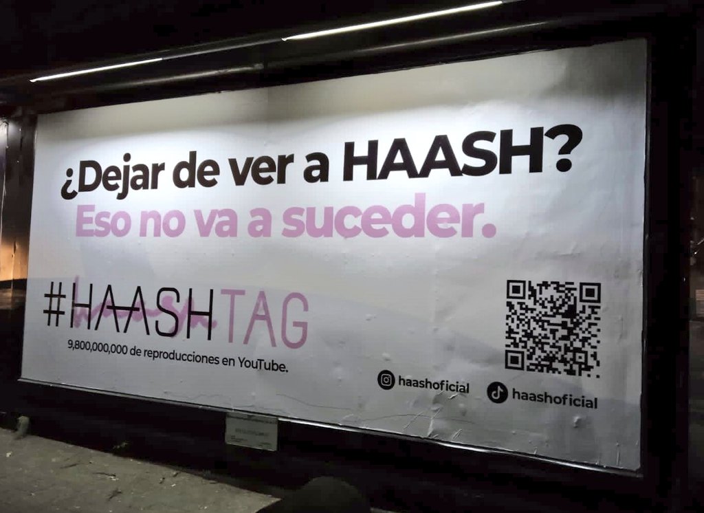 Fc100AconHaAsh's tweet photo. Tenemos nueva era en puerta, nuestras @haashoficial vienen con todo y el nuevo sencillo está más cerca de lo que imaginan.

Por lo pronto les dejamos estas super frases que están por toda la CDMX, eligan su favorita y en nuestro próximo tweet les dejamos las ubicaciones #HAASHTAG https://t.co/SGEneS1kpf