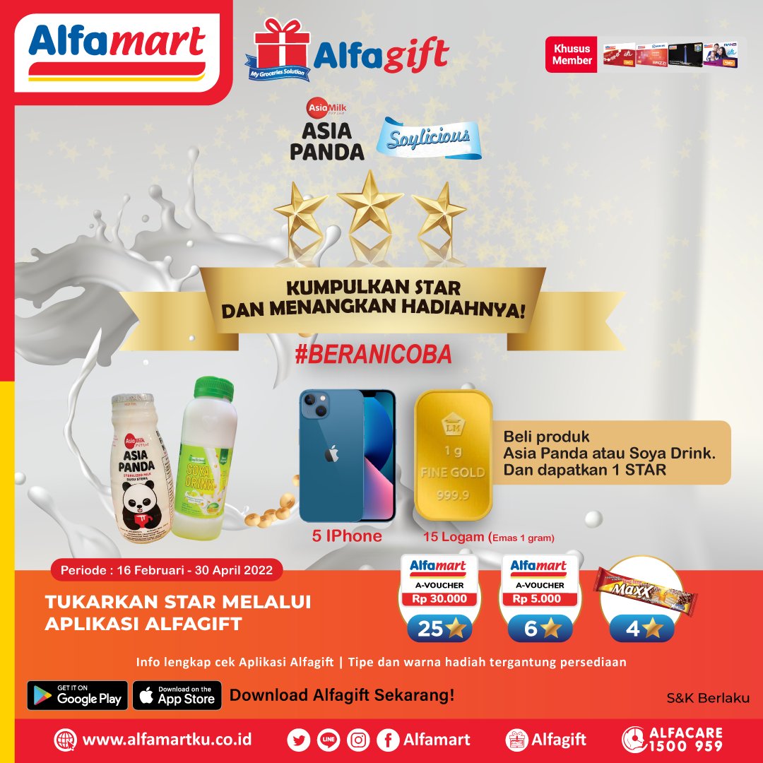 alfamart's tweet photo. SLIDE gambarnya untuk lihat beragam program nya atau Kamu juga bisa langsung cek di aplikasi #Alfagift ya.
Jangan sampai terlewat!
S&K Berlaku!
https://t.co/jybBfU19sI
Periode Maret 2022
#GratisOngkirTanpaMikir #Alfastar #STAR #ProgramMember #MemberAlfamart #LoyaltyProgram https://t.co/pxLFVSeyb2
