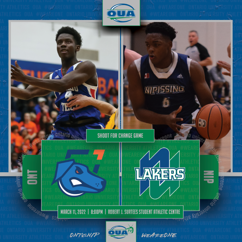 OUAsport's tweet photo. This weekend marks the inaugural #ShootForChange games between the @nulakers and @OT_Ridgebacks, with both schools hosting a pair of anti-racism 🏀 matchups to raise funds for BIPOC bursaries at their institutions.

Learn more ⬇️ about these important initiatives.

#WeAreONE