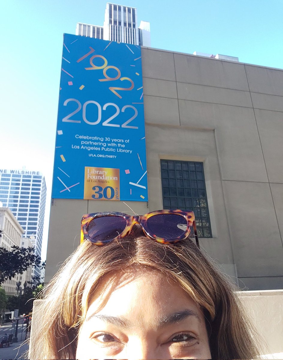 That time they let me put a big banner up on the side of Los Angeles Central Libray to celebrate the <a href="/LibraryFoundLA/">Library Foundation of Los Angeles</a>'s 30th birthday. Memories! We'll be celebrating all year.