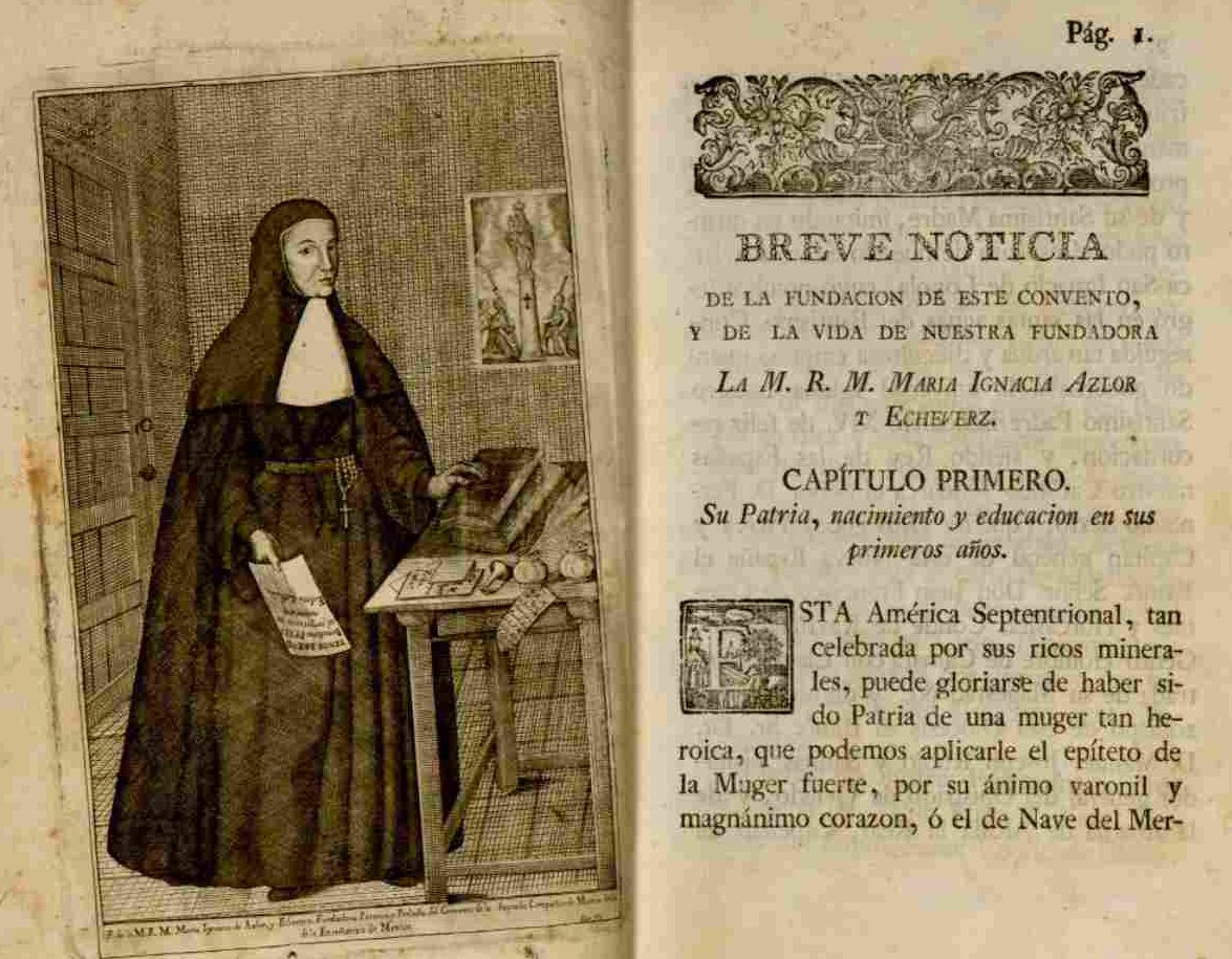 Relación histórica de la fundación de este convento de Nuestra Señora del Pilar, compañía de María, llamada vulgarmente la enseñanza en esta ciudad de México

📗👇
cdigital.dgb.uanl.mx/la/1080026241/…