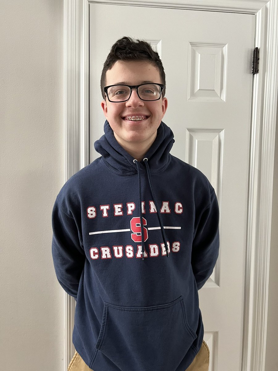 Nel4sons's tweet photo. If you see this awesome kid, congratulate him on making the freshman Stepinac baseball team!! 💙 ⚾️ 
#nel4sons #stepup #stepinac #stepinachs #stepinacbaseball https://t.co/nidfbRG4ZL
