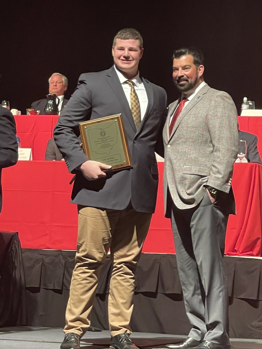 Congrats to Cael Hoehn, Tyler Leopold and Caleb Kuhlman (missing due to playing Regional basketball) on being honored as Scholar Athletes by the National Football Foundation. Great representatives for OG Titan Football.