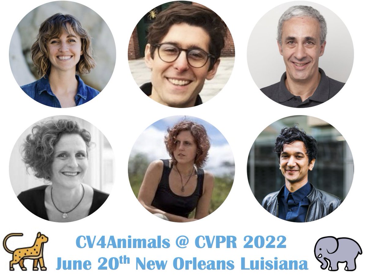 Hi, we're organizing the 2nd CV4Animals workshop at CVPR'22! We have an amazing speaker lineup: <a href="/sarameghanbeery/">Sara Beery</a>, Timothy Dunn, <a href="/FuaPv/">Pascal Fua</a>, Hedvig Kjellström, <a href="/songofdodo/">Meredith S. Palmer, Ph.D.</a>, and Amir Patel!
Save the date, and submit an abstract to our workshop to present! Deadline: April 29 2022
