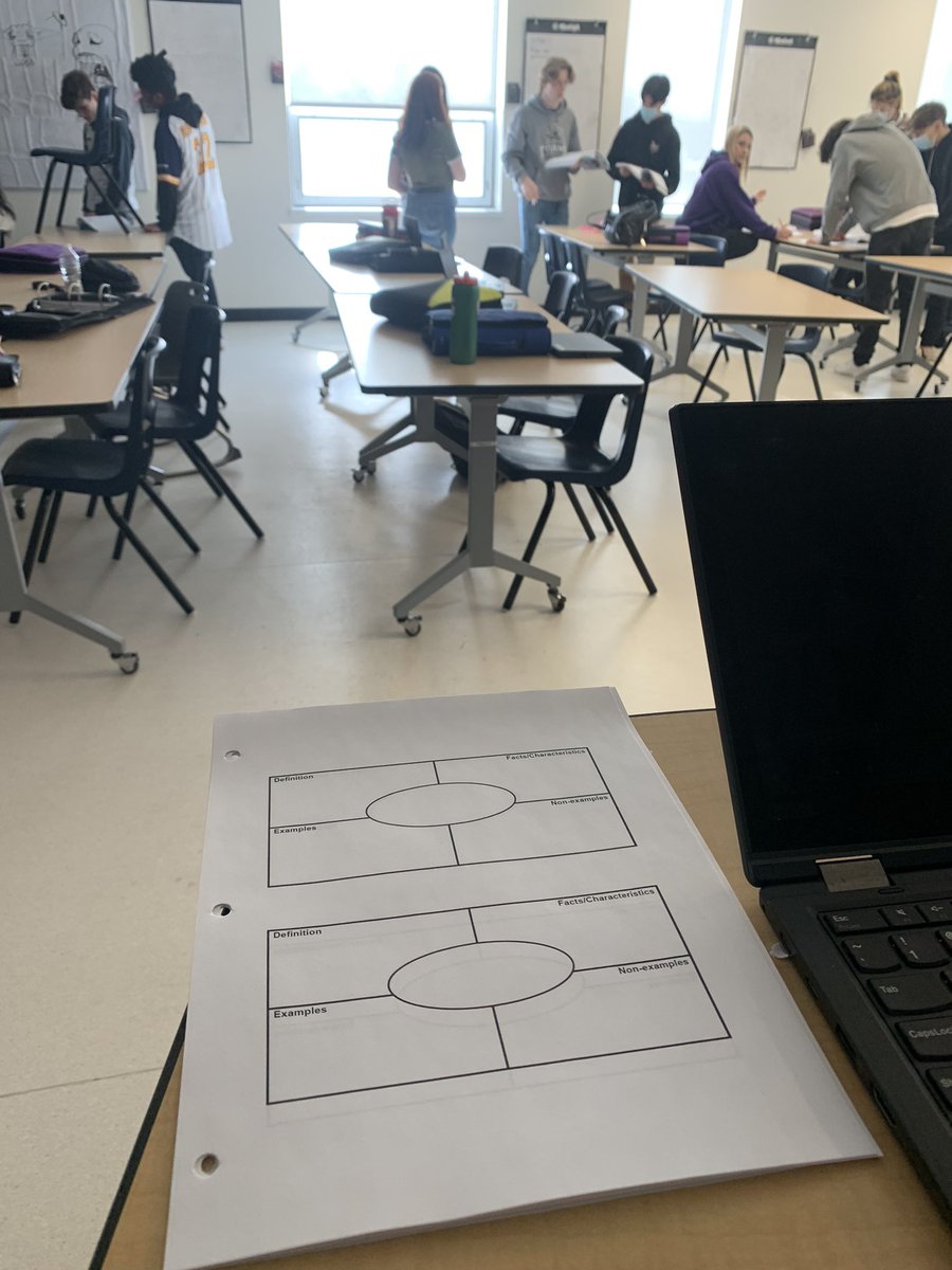 vendi55's tweet image. Tried using the Frayer Model to help Ss consolidate and make notes from our curricular tasks. It went well but Ss still need to work on processing and prioritizing their own notes. #thinkingclassroom #rcsdthinks
