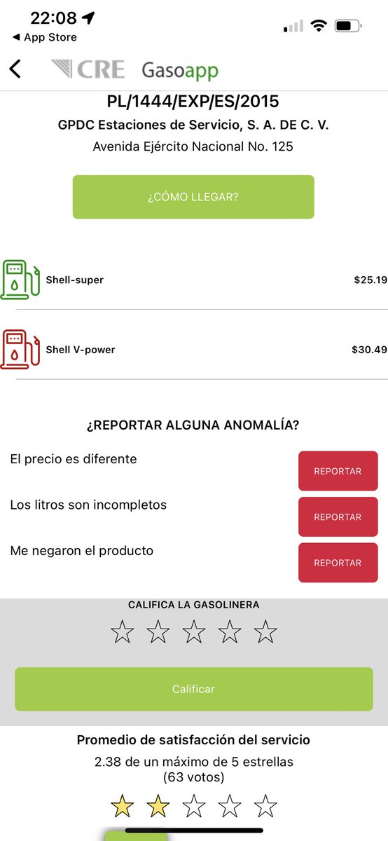 ruben_murrieta's tweet photo. @lopezdoriga Si quieren saber de los precios en las estaciones utilicen #Gasoapp
Para nada es comercial, yo la uso para saber de precios. Hay que tener en cuenta que puede tener una hora de diferencia entre lo que muestre la app y lo qué haya en la gasolinera por qué así lo permite la CRE https://t.co/FplBaKI13x