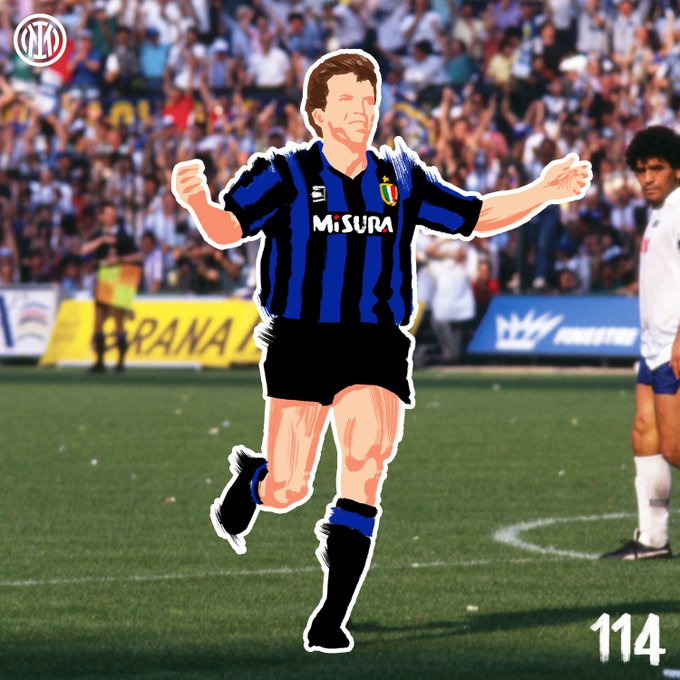 Inter_jp's tweet photo. ローター・マテウス
インテル選手として初めてバロンドールを獲得した。ピッチ内外素晴らしいリーダーのドイツのキャプテンは常にチームを支持しスクデットを獲得した。
@LMatthaeus10
#Inter114 https://t.co/VtzMyzPpo1