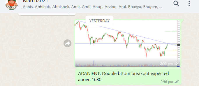 TrendTrader85's tweet photo. #ADANIENT: yesterday shared at 1668 now done 1720
experienced Group https://t.co/K8MlzYqn2s