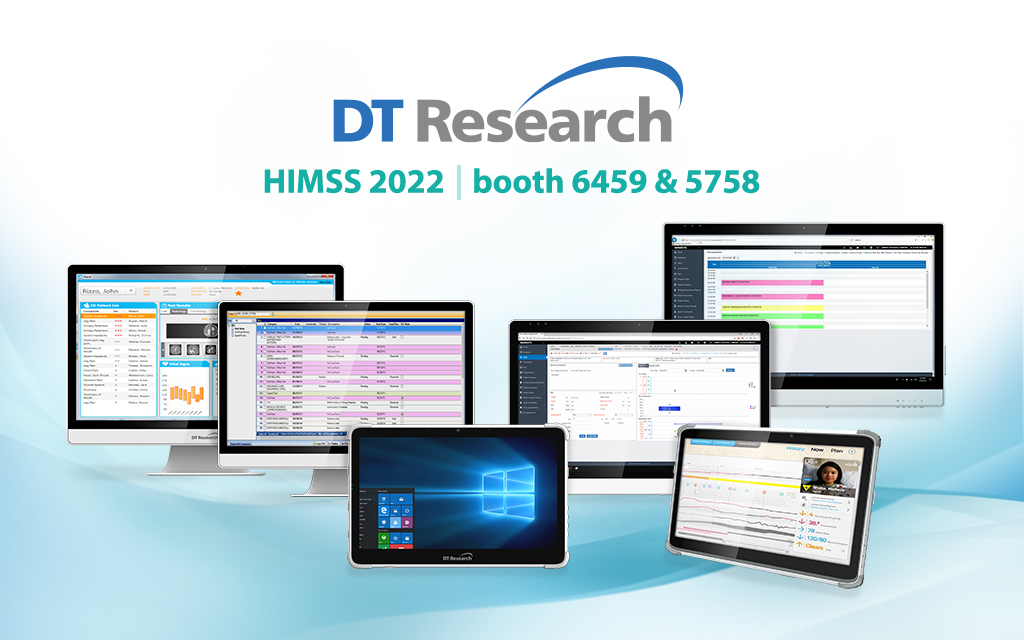 DTResearch's tweet photo. Curious to test out our #medicaltablets and #medicalcartcomputers at @HIMSS - visit our partner's booth 6459 & 5758 https://t.co/8yafW4uLVe
