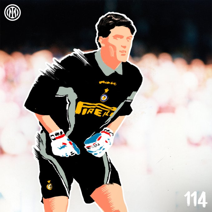 Inter_jp's tweet photo. ジャンルカ・パリュウカ
イタリアのサッカー史上最高ゴールキーパーの一人。
彼はリーグで10回ものミラノダービーで無敗だった。
#Inter114 https://t.co/W7uH3Fc05D