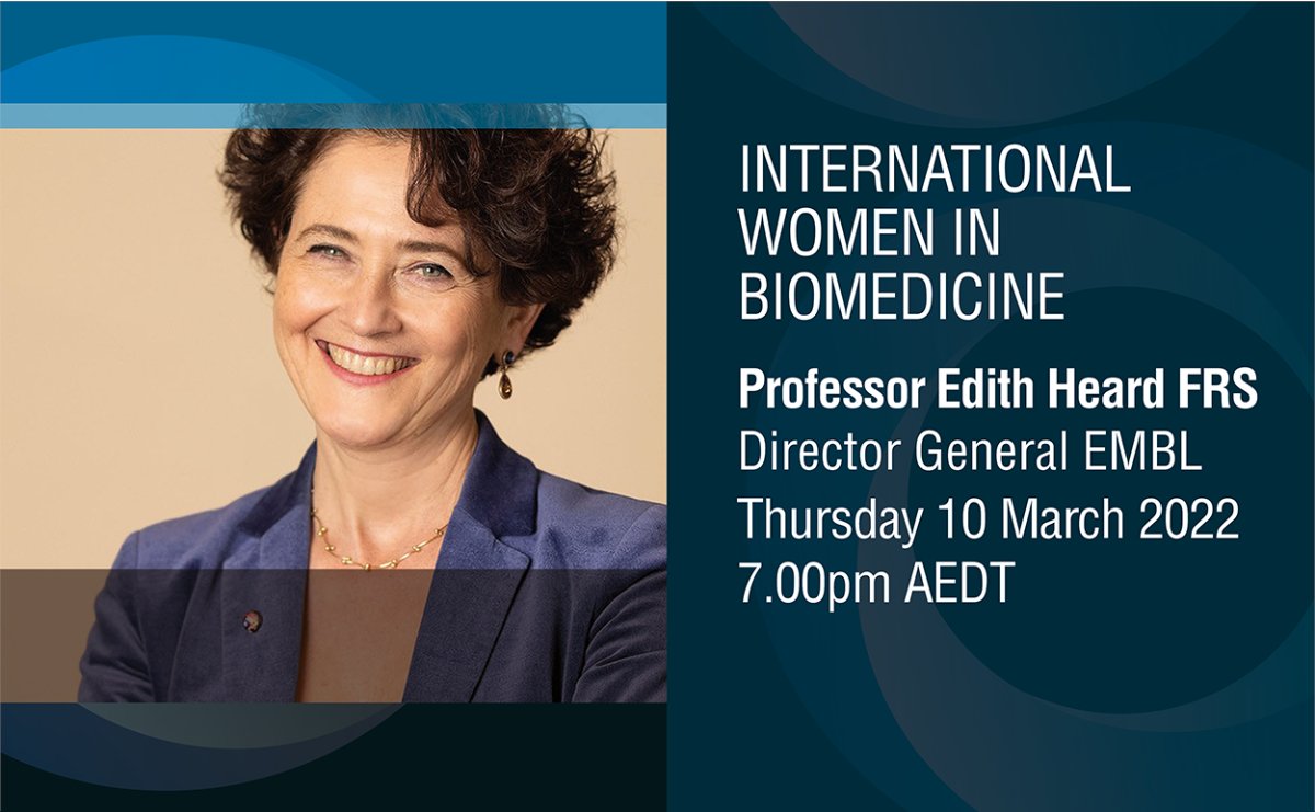 Join us at 7.00pm AEDT this evening for what promises to be a stimulating conversation with Edith Heard DG <a href="/embl/">EMBL</a>, leading Europe's largest research as she sets a new strategic direction  hosted by <a href="/DrClareFedele/">Clare Fedele 🔬🎙</a>.  It's #FREE.  bit.ly/3HSQJ5O #scicomm #womeninstemm